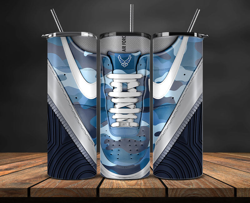 Air Force Tumbler Wrap, Military Sneaker Tumbler Wrap 14