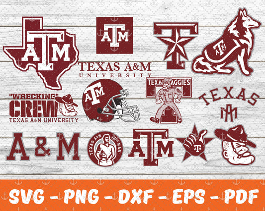 Texas AM Aggies Svg,Sport Svg , Bundle N C C A Svg 14