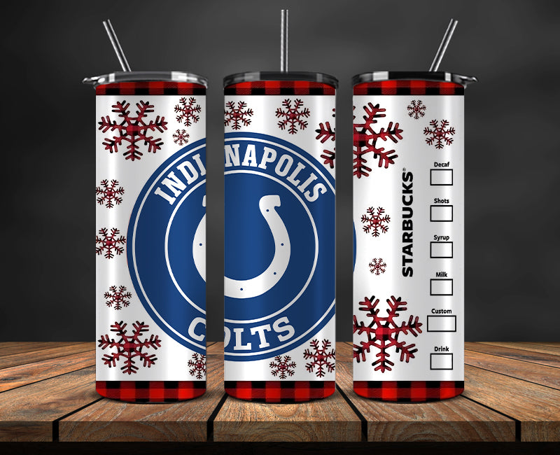 Indianapolis Colts Christmas Tumbler 20oz,NFL Merry Christmas 20oz, NFL Christmas Tumbler 20oz 14