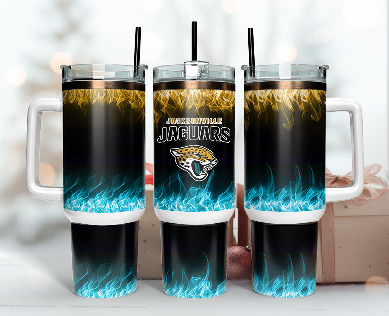 Jacksonville Jaguars 40oz Tumbler,NFL Tumbler 40oz, 40oz Tumbler Sublimation Png , 40oz Tumbler Wrap 15