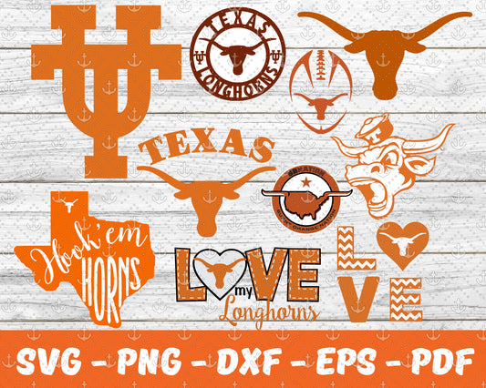 Texas LongHorns Svg,Sport Svg , Bundle N C C A Svg 15