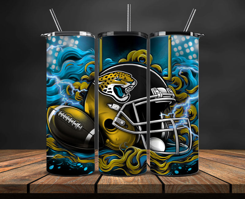 Jacksonville Jaguars Tumbler Wraps,NFL Tumbler By AI, AI Tumbler Design 15