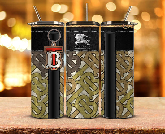 Burberry Tumbler Wrap, Burberry Tumbler Png, Burberry Logo,Luxury Logo Brand 15