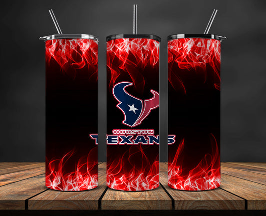 Texans Tumbler Wrap , Tumbler 20oz with fire effect 15