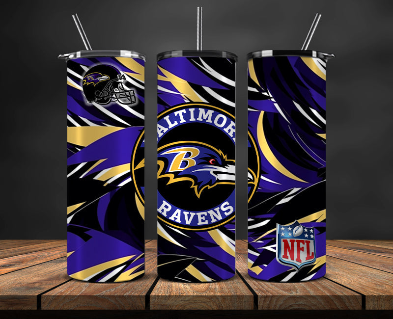 Baltimore Ravens Tumbler, Ravens Logo Tumbler 20oz ,NFL Season 2023 LUF- 164