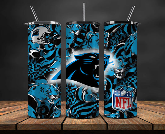 Carolina Panthers Tumbler, Panthers Logo Tumbler 20oz ,NFL Season 2023 LUF- 166