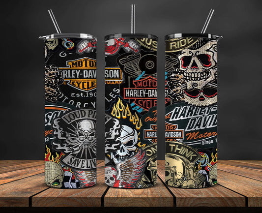 Harley Davidson Tumbler 20oz, Motor Harley Tumbler, Moto Tumbler 20oz 16
