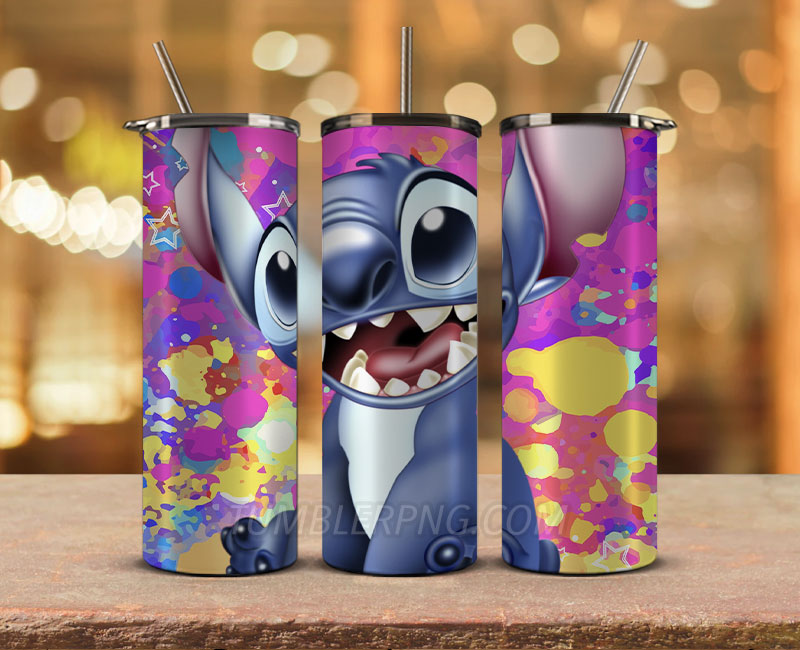 Stitch Starbucks 20oz Tumbler Png,20 oz Skinny Tumbler Wraps, Stitch Tumbler Wrap 16