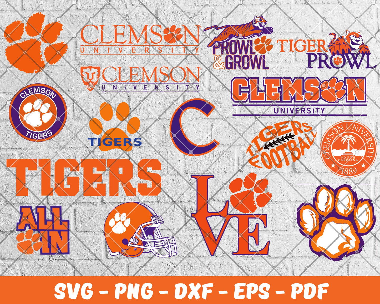 Clemson Tigers Bundle Svg, Football Svg ,Sport Svg, Sport Bundle Svg 16