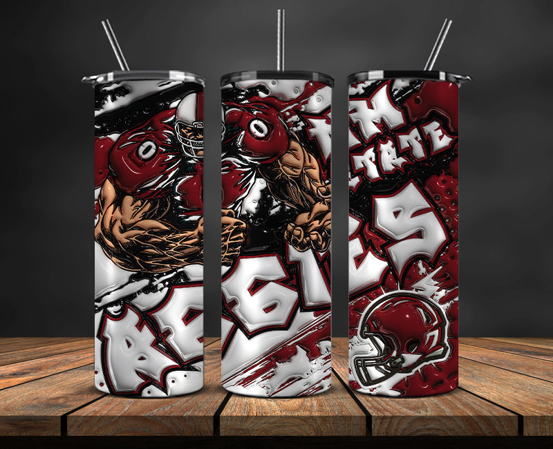 Football Mascot Colleges 3D Tumbler Skinny , Football Tumbler Png ,Nfl Png 16