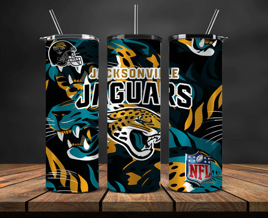 Jacksonville Jaguars Tumbler, Jaguars Logo Tumbler 20oz ,NFL Season 2023 LUD- 177