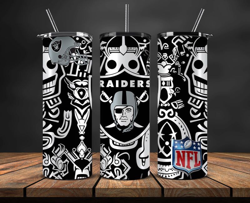 Las Vegas Raiders Tumbler, Raiders Logo Tumbler 20oz ,NFL Season 2023 LUD- 179