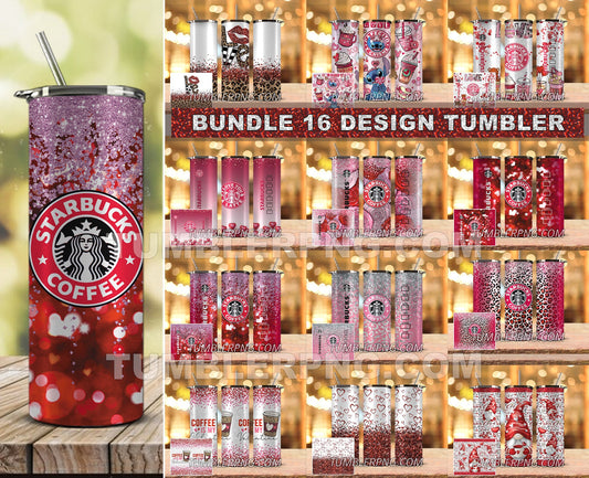 Bundle Wraps Valentine Tumbler PNG, Valentines Day Tumbler Wrap PNG , Valentine Tumbler 17