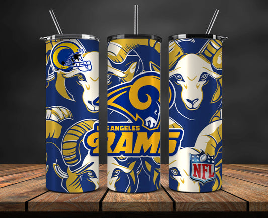 Los Angeles Rams Tumbler, Rams Logo Tumbler 20oz ,NFL Season 2023 LUD- 181