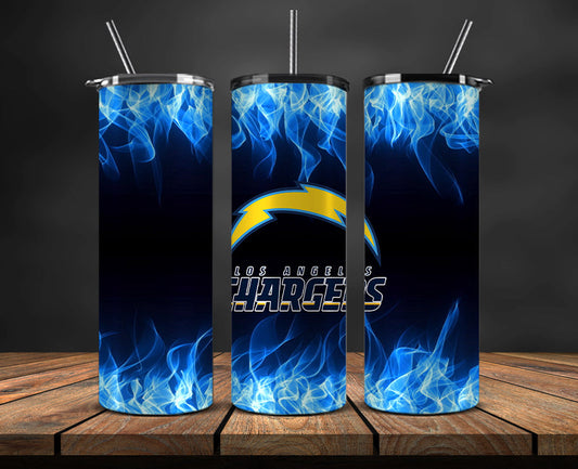 Chargers Tumbler Wrap , Tumbler 20oz with fire effect 18