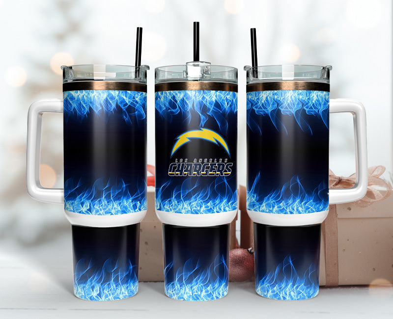 Los Angeles Chargers 40oz Tumbler,NFL Tumbler 40oz, 40oz Tumbler Sublimation Png , 40oz Tumbler Wrap 18