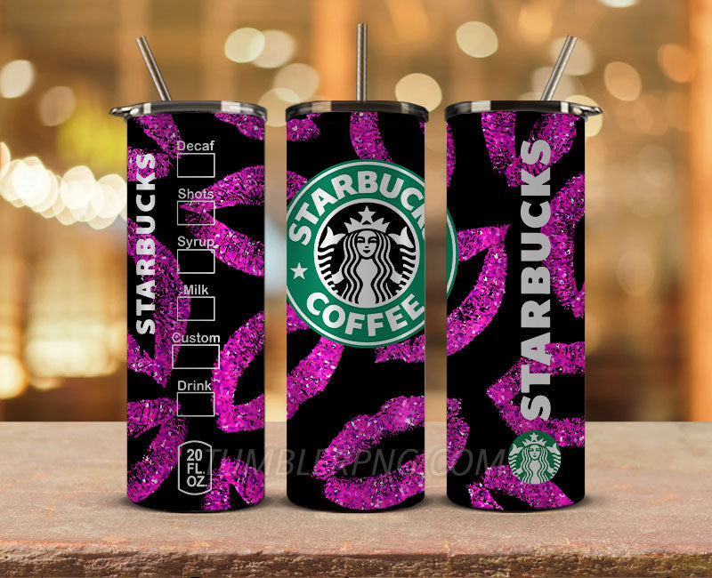 Starbucks Tumbler Png, Starbucks Glitter Sublimation, Skinny Tumbler 20oz, Skinny Starbucks 18