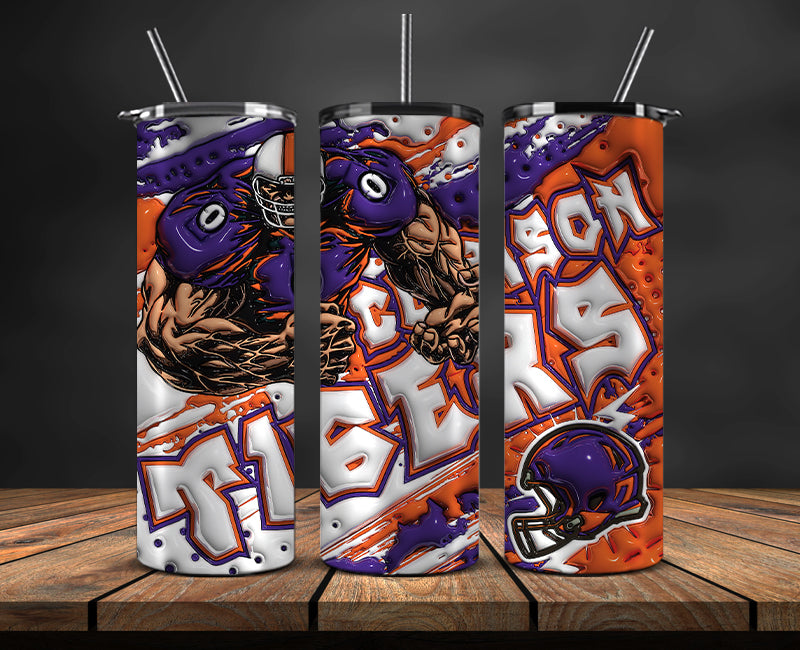 Football Mascot Colleges 3D Tumbler Skinny , Football Tumbler Png ,Nfl Png 18