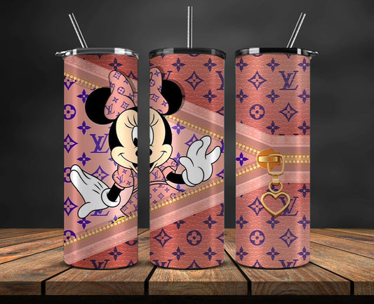 Mickey Logo Fashion Tumbler Designs, Brand Logo Tumbler Wrap New 18