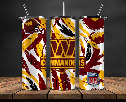 Washington Commanders Tumbler, Washington Logo Tumbler 20oz ,NFL Season 2023 LUD- 198