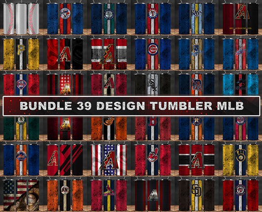 Bundle MLB  Logo Tumbler Wrap, Bundle Sport Tumbler 19