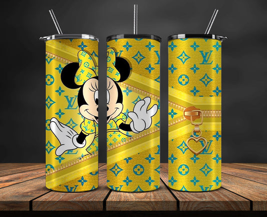 Mickey Logo Fashion Tumbler Designs, Brand Logo Tumbler Wrap New 19