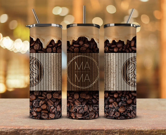 Mother's Day Tumbler Wrap Png, Mom Tumbler, Mother Tumbler,Mother's Day Skinny Tumbler 19