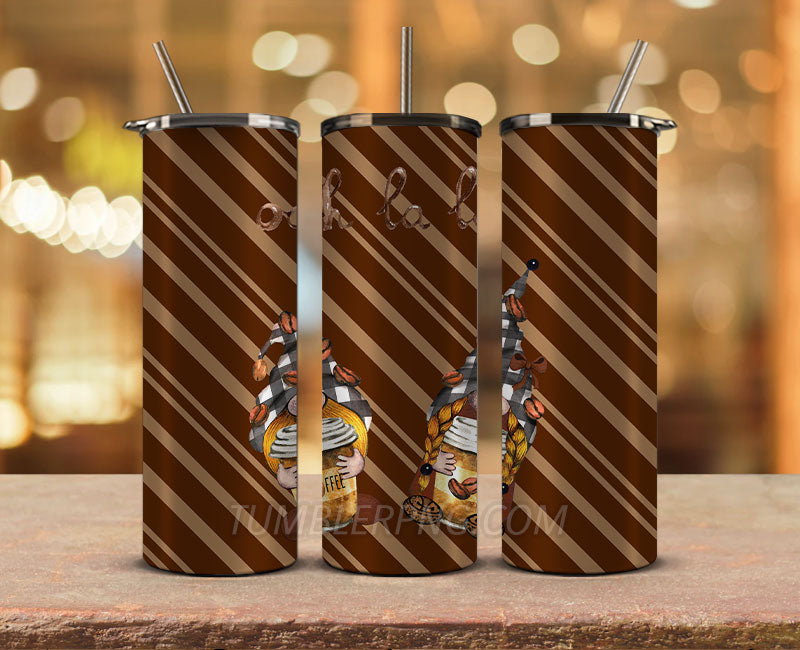 Coffee 20 oz Skinny Tumbler Sublimation Png, Coffee Tumbler Wrap 19