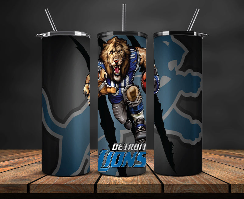 Detroit Lions Tumbler 20oz ,Football Tumbler 20oz LUS-  01