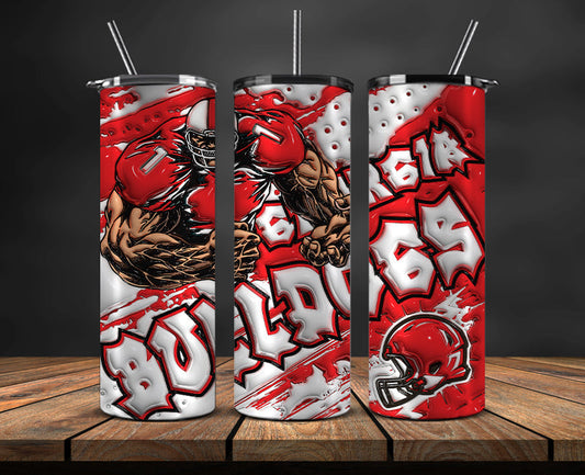 Football Mascot Colleges 3d Tumbler Skinny , Football Tumbler Png ,Nfl Png 01