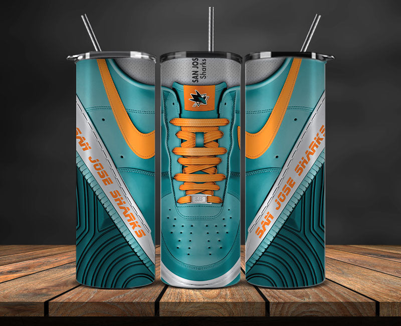 San Jose Sharks Tumbler Wrap,NHL Sneaker Tumbler Wrap01