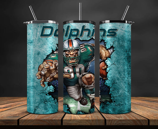 Dolphins Logo Tumbler 20oz ,NFL Football 20oz LUG- 20