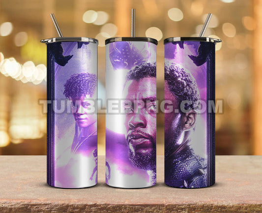 Wakanda Forever Black Panther Skinny Tumbler 20oz Sublimation DesignS for Straight Tumbler Design,Black Panther Tumbler Desing,Wakanda Forever wrap png, Marvel Heroes Tumbler Skinny 04