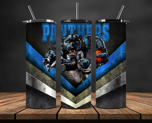 Carolina Panthers Tumbler, Panthers Logo Tumbler 20oz ,NFL Season 2023 LUF- 21