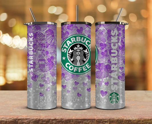 Starbucks Tumbler Png, Starbucks Glitter Sublimation, Skinny Tumbler 20oz, Skinny Starbucks 21