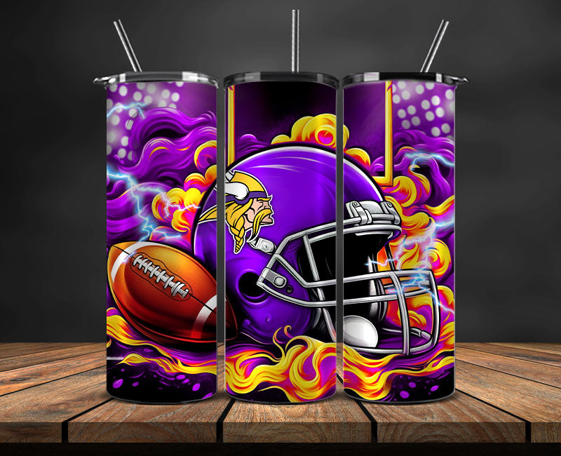 Minnesota Vikings Tumbler Wraps,NFL Tumbler By AI, AI Tumbler Design 21