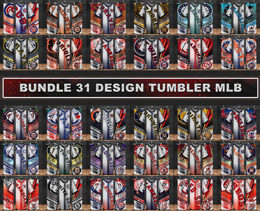 Bundle MLB  Logo Tumbler Wrap, Bundle Sport Tumbler 21