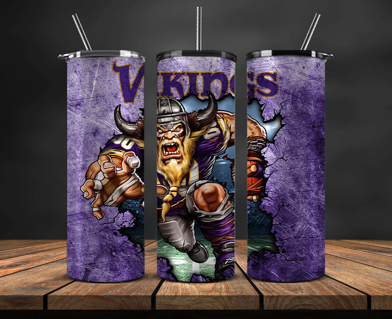 Vikings Logo Tumbler 20oz ,NFL Football 20oz LUG- 21