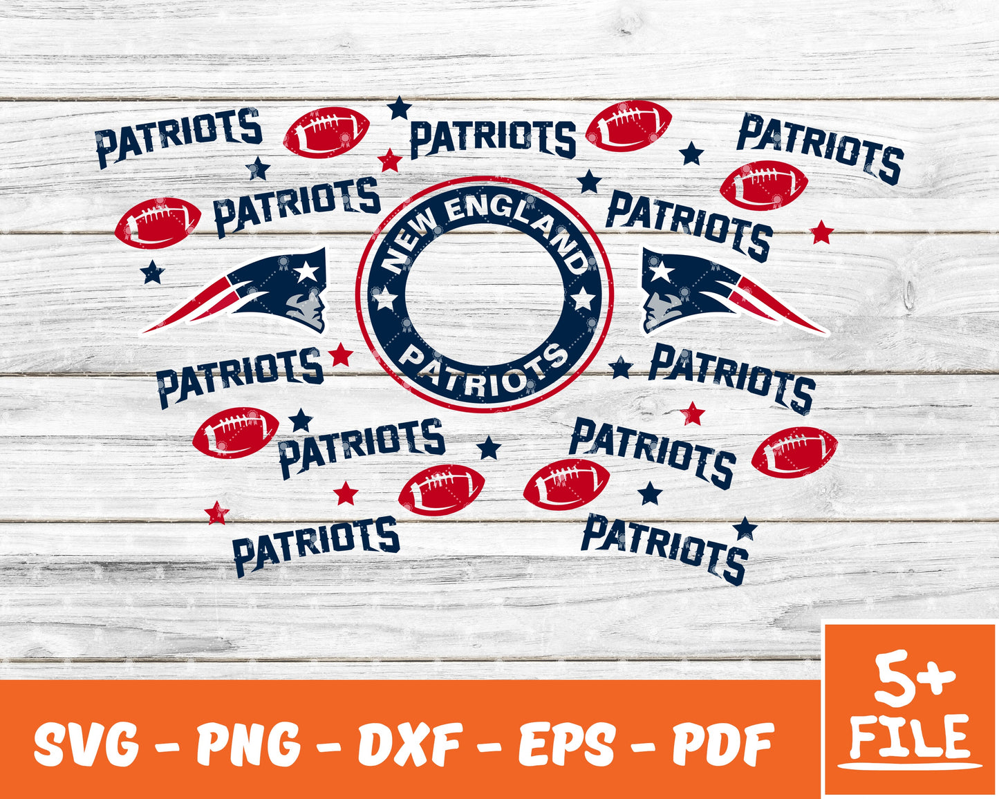New England Patriots Full Wrap Template Svg, Cup Wrap Coffee 22