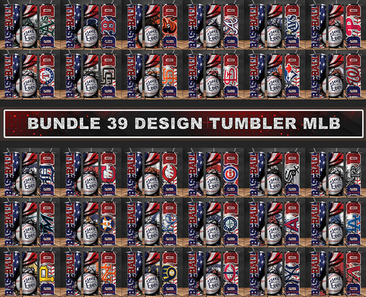 Bundle MLB  Logo Tumbler Wrap, Bundle Sport Tumbler 22