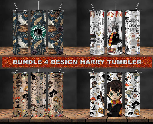 4 Design Mega Bundle of Harry Skinny Tumbler Template ,Harry Magic Tumbler, Magic Tumbler, Tumbler Wrap, Harry Tumbler Wrap 22