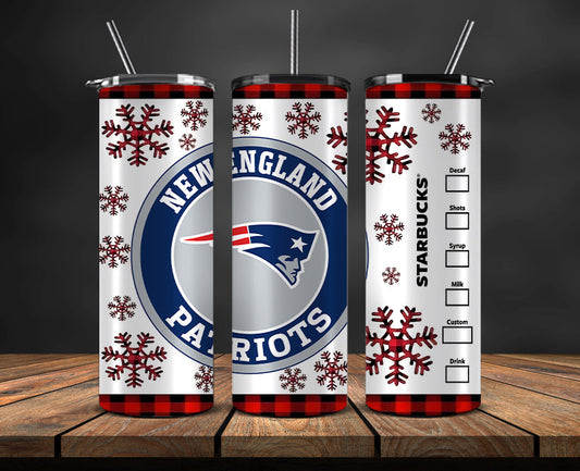 New England Patriots Christmas Tumbler 20oz,NFL Merry Christmas 20oz, NFL Christmas Tumbler 20oz 22