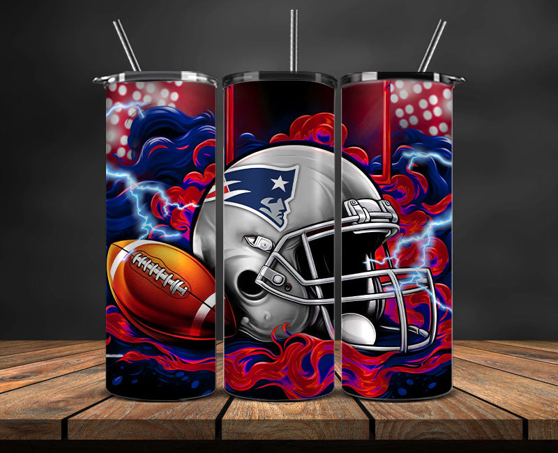 New England Patriots Tumbler Wraps,NFL Tumbler By AI, AI Tumbler Design 22