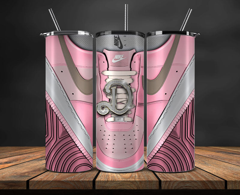 Alphabet Sneaker Tumbler Wrap ,Pink Diamond Sneaker Tumbler Wrap 22