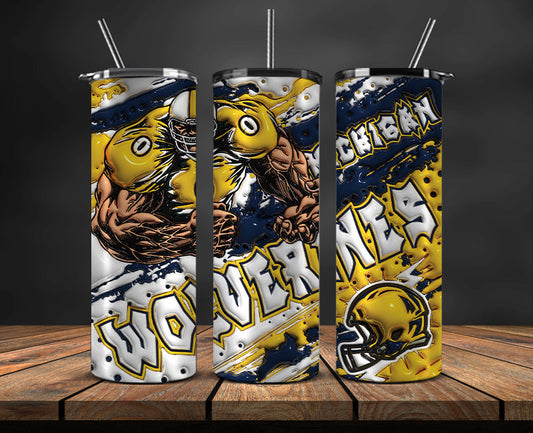 Football Mascot Colleges 3D Tumbler Skinny , Football Tumbler Png ,Nfl Png 23