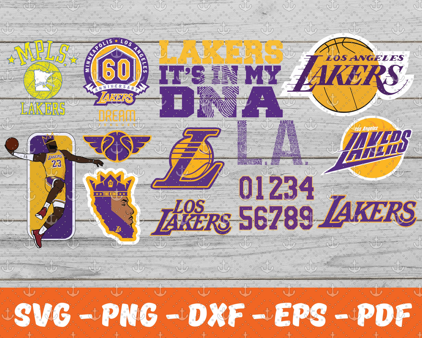 Los Angeles Lakers Svg , Sport Svg , Bundle N C C A Svg  23