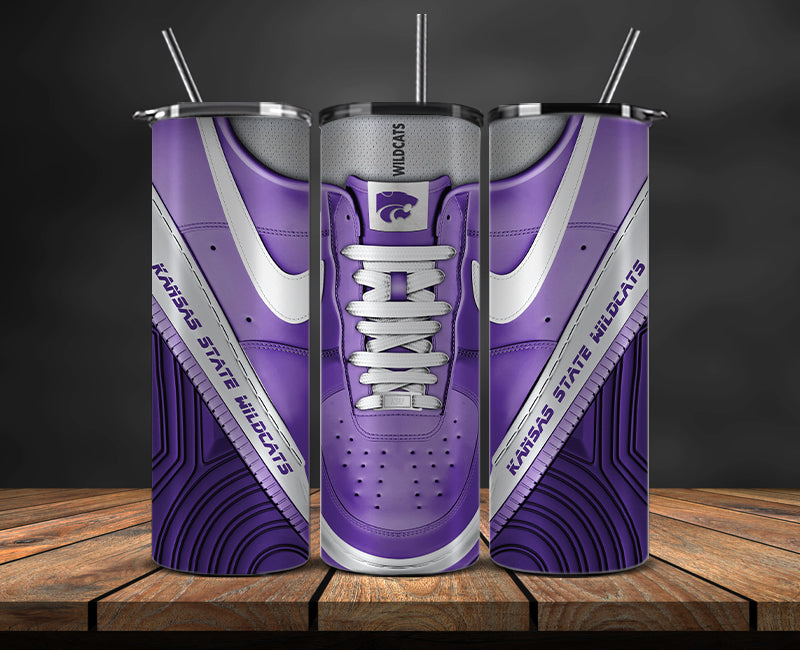 Kansas State Wildcats Sneaker Tumbler Wrap , College Sneaker Tumbler Wrap 23