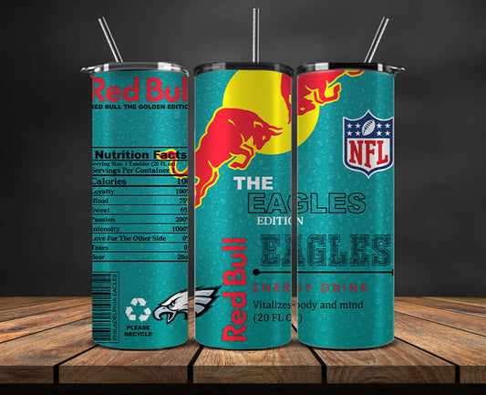 Philadelphia Eagles Tumbler Wraps, NFL Red Bull Tumbler Wrap 23