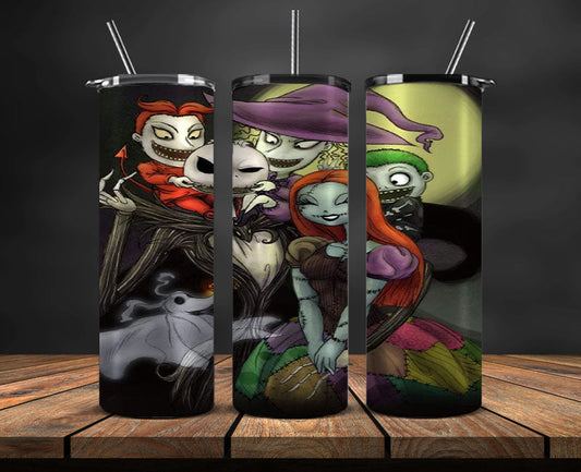 Nightmare Before Christmas , Jack Skellington Tumbler Png,Tumbler Wrap,Halloween Tumbler Wrap 23