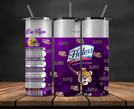LSU Tigers Haters BeGone Tumbler Wrap, College Haters BeGone Tumbler Png 24